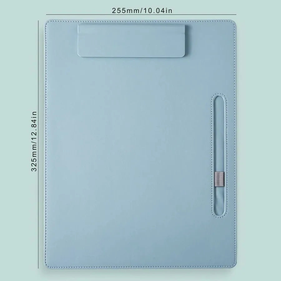 A4 leather writing clip, business folder, data book, office storage menu clip, contract book clip, music score clip
