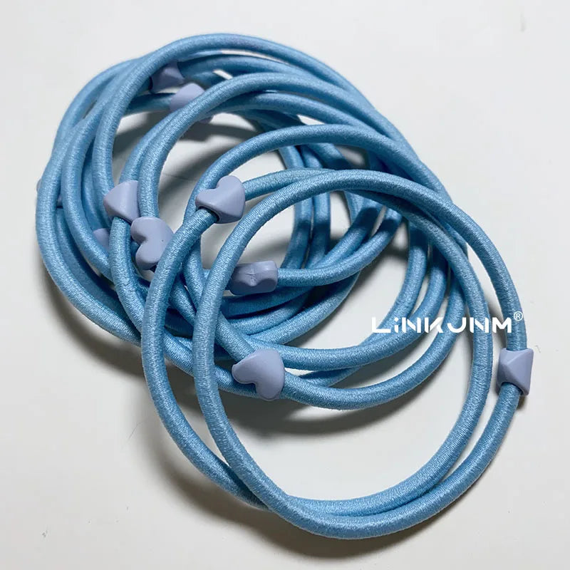 10PCS New Girls Elastic Hair Rubber Bands Kids Headbands Women Hair Tie Hair Gum Ponytail Hair Holders Hair Accessories