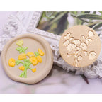 Star Sky Lotus Rose Pattern Wax Seal Stamp Retro Sealing Wax Stamp Replace Head Flowers Leaf Decorate Gift
