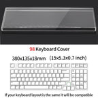 Acrylic Mechanical Keyboard Dust Cover New Mechanical Gaming Keyboard 104 Keys Mouse Protection Transparent Cover