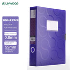 SUNWOOD Plato Series A4 File Organizer Boxes,  Colorful Document Storage Folders, Mixed Colors, FBE4006,FBE4007