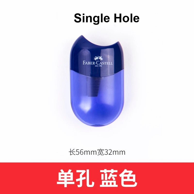 1pc Faber Castell Pencil Dual Single Hole Sharpener Cute Stationery Easy and Tidy Sharpening for Standard and Jumbo Pencils