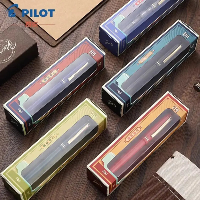 Pilot 78G Luxury Fountain Pen Set,22K Gold-Plated Nib Smooth Writing EF/F/M Calligraphy Pen Perfect Gift for Writer&Professional