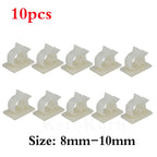 10pcs Adhesive Cable Organizer Clips Table Cable Management Adjustable Cord Holder For Car PC TV Charging Wire Bobbin Winder