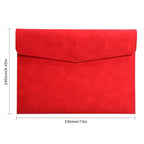 PU Leather A4 Document Bag, 7 Colors, File Folder for Office & Travel, Stylish Organizer