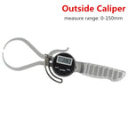 12.7-165mm Inside Caliper Spring Loaded ID Digital Caliper 150mm 6inch OD Digital Electronic Gauge Outside Caliper