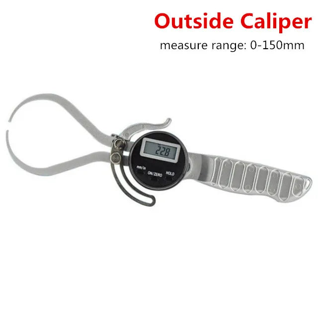 12.7-165mm Inside Caliper Spring Loaded ID Digital Caliper 150mm 6inch OD Digital Electronic Gauge Outside Caliper