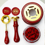 DIY Sealing Wax Spoon Bead Melting Heater Lacquer Furnace Solid Wood Stove Seal Supplies For Stamp Wax Stamp Craft Wedding Gifts