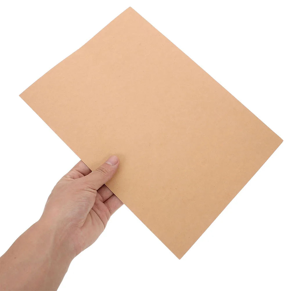 50Pcs Kraft Paper Cardstock Thick Sheets DIY Craft Scrapbooking Invitations Card Making Projects Art Supplies Craft Cardboard