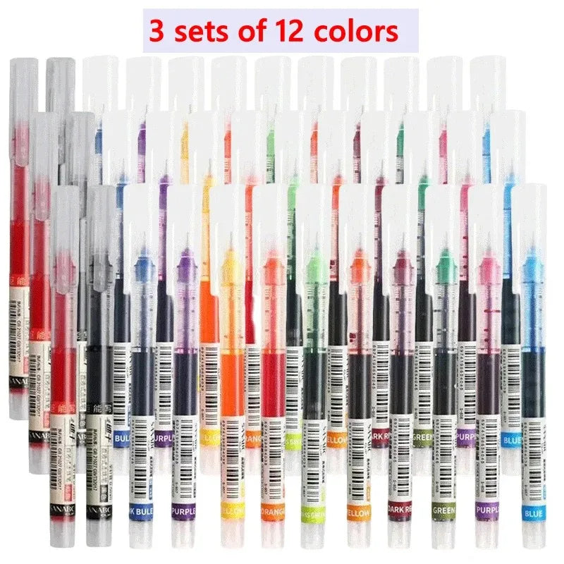 3/10/50/100PCS Color Gel Pens set,0.5mm Fine Tip Ballpoint Pen for Drawing Pens for Writing Office Accessories Back To School
