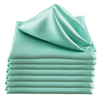 30pcs Satin Square 30cm Napkins Handkerchief Table Dinner Napkin For Wedding Party Decoration Birthday Christmas Cloth Tea Towel