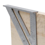 7 Inch Aluminium Alloy Triangle Ruler Measurement Tool Carpenter Set Square Angle Woodworking Try Square