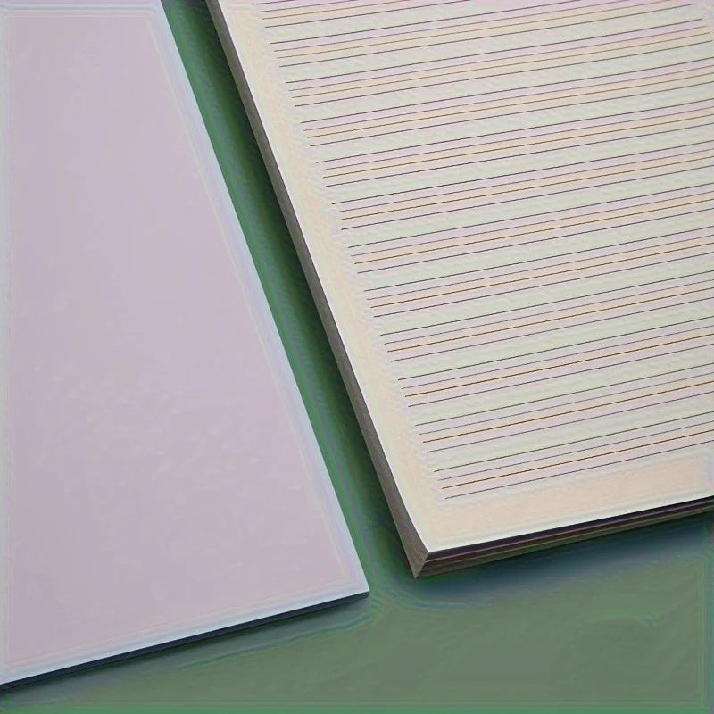 English Practice Book, Thin Four Line Grid English Exercise Book, 50 Sheets, Thickened Draft Paper