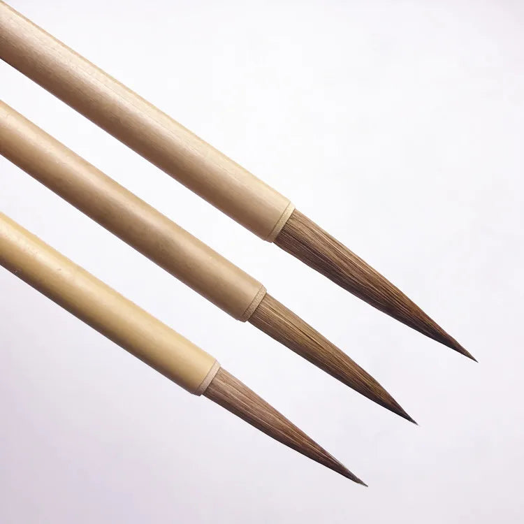 Long Hair Painting Fine Line Mixed Hair Brush Small Regular Script Calligraphy Painting Brush Scripture Copying Craft Supplies