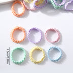 50Pcs Children Small Rubber Bands Girls Hair Ties Headbands Non Damaging Tie Ponytail High Elastic Durable Scrunchies Hair Rope