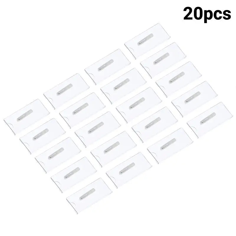 10/20/30Pcs Name Tag Blank Name Badges Acrylic Name Tag Holders 70x30mm Insert Blank Acrylic Nameplate【SMQ】