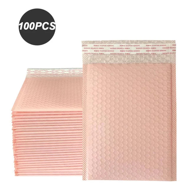 Bubble 100 Pcs Envelopes for Shipping Bags Padded Envelopes for Packaging Seal Mailing Gift Padding Purple and Pink Green