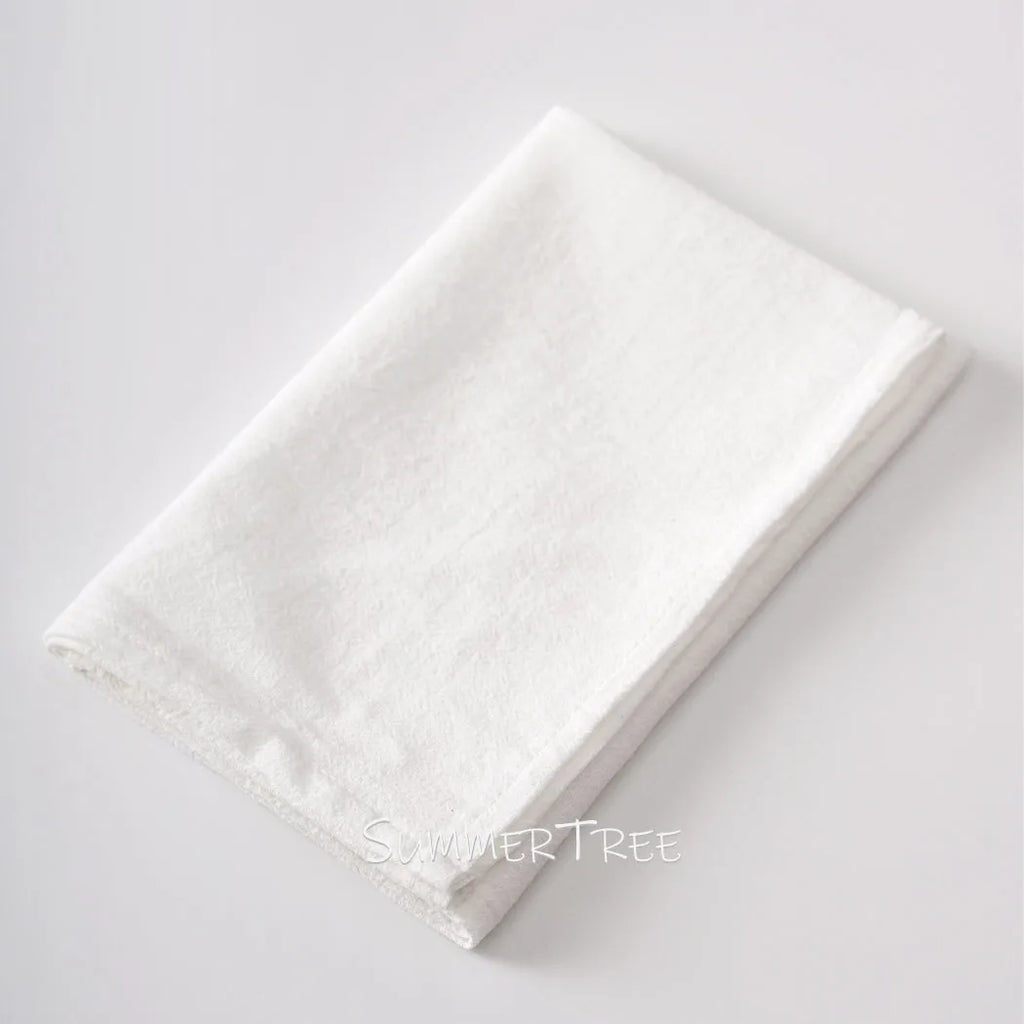 6pcs 40x40cm Cloth Napkins Washed Cotton Dinner Table Napkin Square Soft Absorbent Washable for Home Wedding Party Decoration