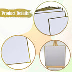 10Pcs Shikishi Boards Rectangular Artist Signature Boards Washi Paper for Autographs