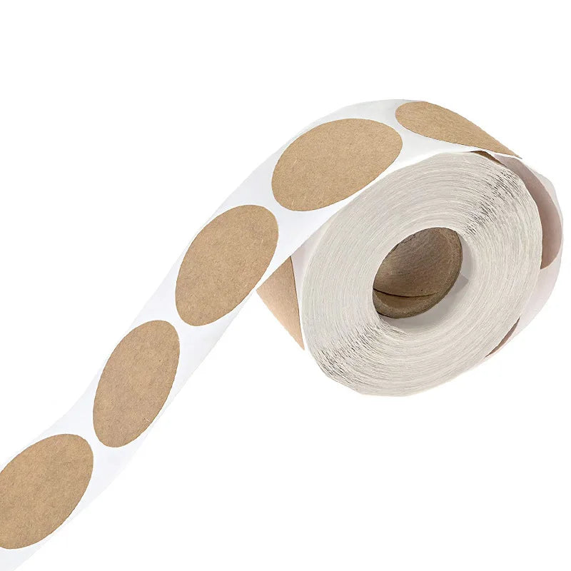500pcs Paper Self Adhesive Blank Price Tags Heart Seal Stickers Labels Necklace Display Diy Bracelet Supplies Jewelry Packaging