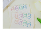 30pcs/pack Colorful Multi Shaped Heart-shaped Paper Clips, Colorful Macaron Mini Shaped Paper Clips