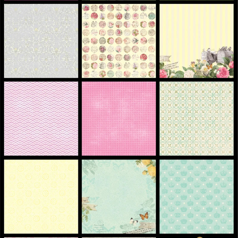 8cun Thick Background Paper Cardstock Paper DIY Scrapbook Holiday Greeting Card Handmade Ledger Scrapping Decoration Paper