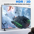 NNBILI HDMI2.1 48Gbps 8K@60Hz 4K@120Hz Ultra High-Speed Adapter Mini/Micro HDMI to HDMI Converter for PS5 X/S PC HDTV Projector