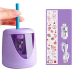 Automatic electric pencil sharpener battery kawaii cute stationery for office, student and school supplies