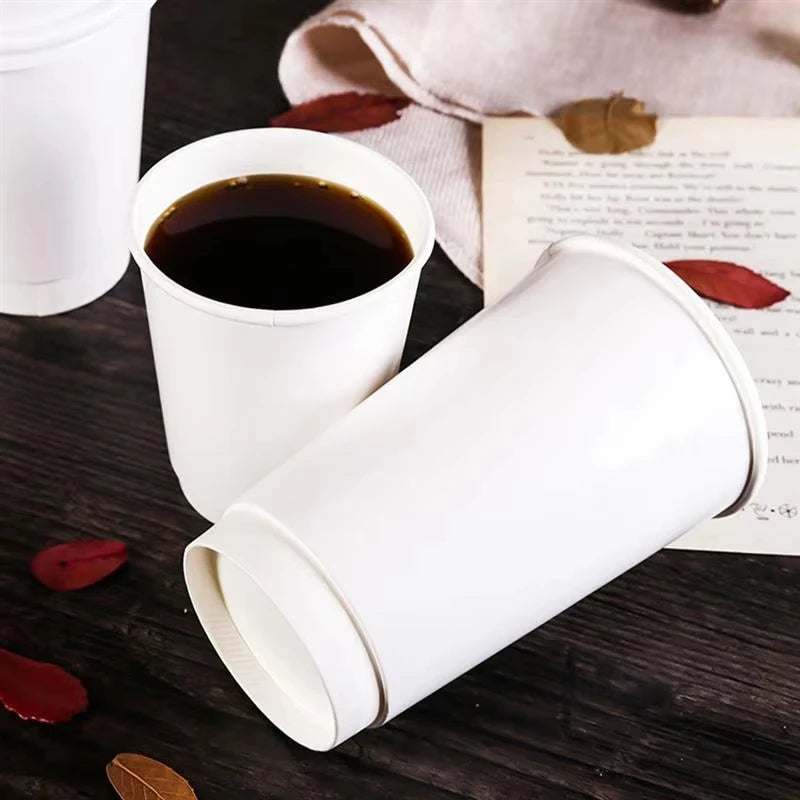 1000pcs 9oz 250ml double wall coffee cups, insulated double wall paper cups, company logo personalized customization wholesale