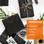 Kraft Paper Black Paper Roll Construction Poster Board Wrapping Art Paper Roll Bulletin Board Gift Packing Eco-friend Papers