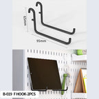 Desktop Standing Pegboard For Home And Office Use. Freely Combinable Accessories For Organizing Stationery.