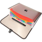 A4 Size Expanding Accordion File Folder Portable Document Organizer for Papers Receipts Bills Coupons Tickets Business Cards