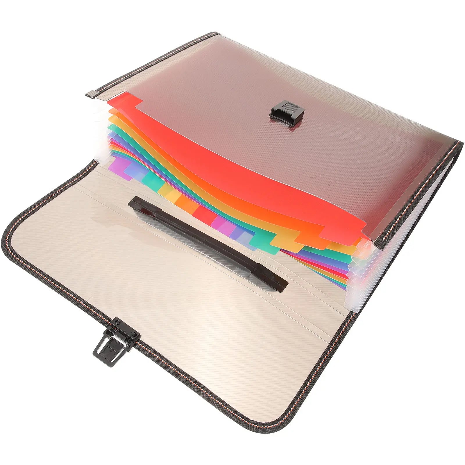 A4 Size Expanding Accordion File Folder Portable Document Organizer for Papers Receipts Bills Coupons Tickets Business Cards