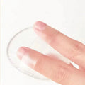 1/2Pcs Silicone Makeup Sponge Transparent Makeup Foundation Sponge Non-Absorbing Water-Based Crystal Jelly BB Cushion Puff