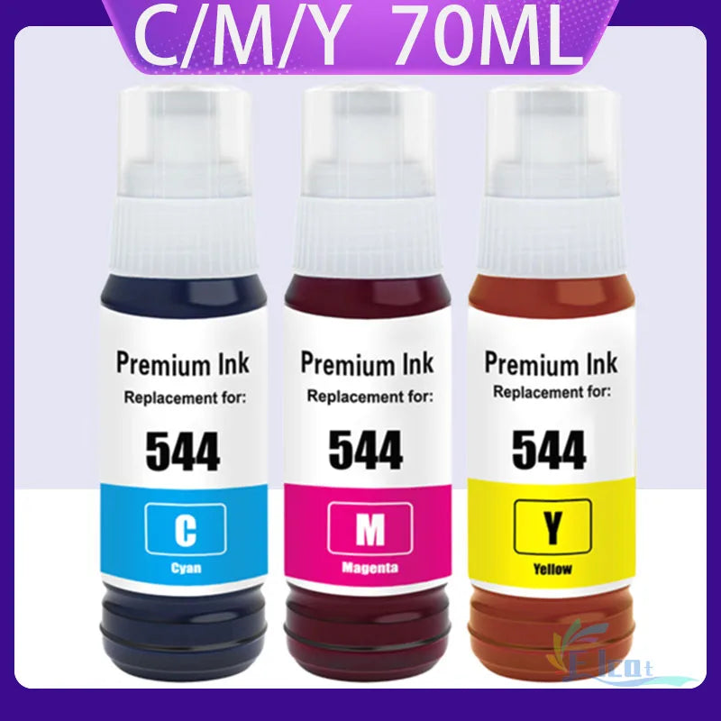 T544 544 Ink Bottle 544 Refill Kit Fit For Epson EcoTank L1110 L1210 L1250 L3110 L3150 L3210 L3250 L3251 L3260 L5290 Printer ink