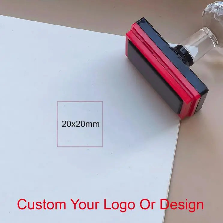 Personalized Logo and Text Self Inking Stamp Custom Your Own Design Company Logo Customized Photosensitive Seal Ink Stamp
