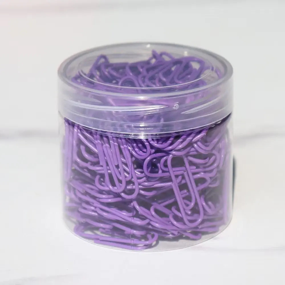 A box of paper clips, multi-color optional, color bills, small card storage gadgets, DIY small material clips, school supplies,