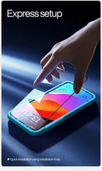 SmartDevil Full Cover Tempered Glass for iPhone 17 17Pro Max 16ProMax 16Pro Screen Protector for iPhone 15Pro HD Anti-blue Light