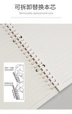 Translucent Frosted Notebook Inner Core Planner Binder Accessories Diary Stationery School Supplies A5 B5