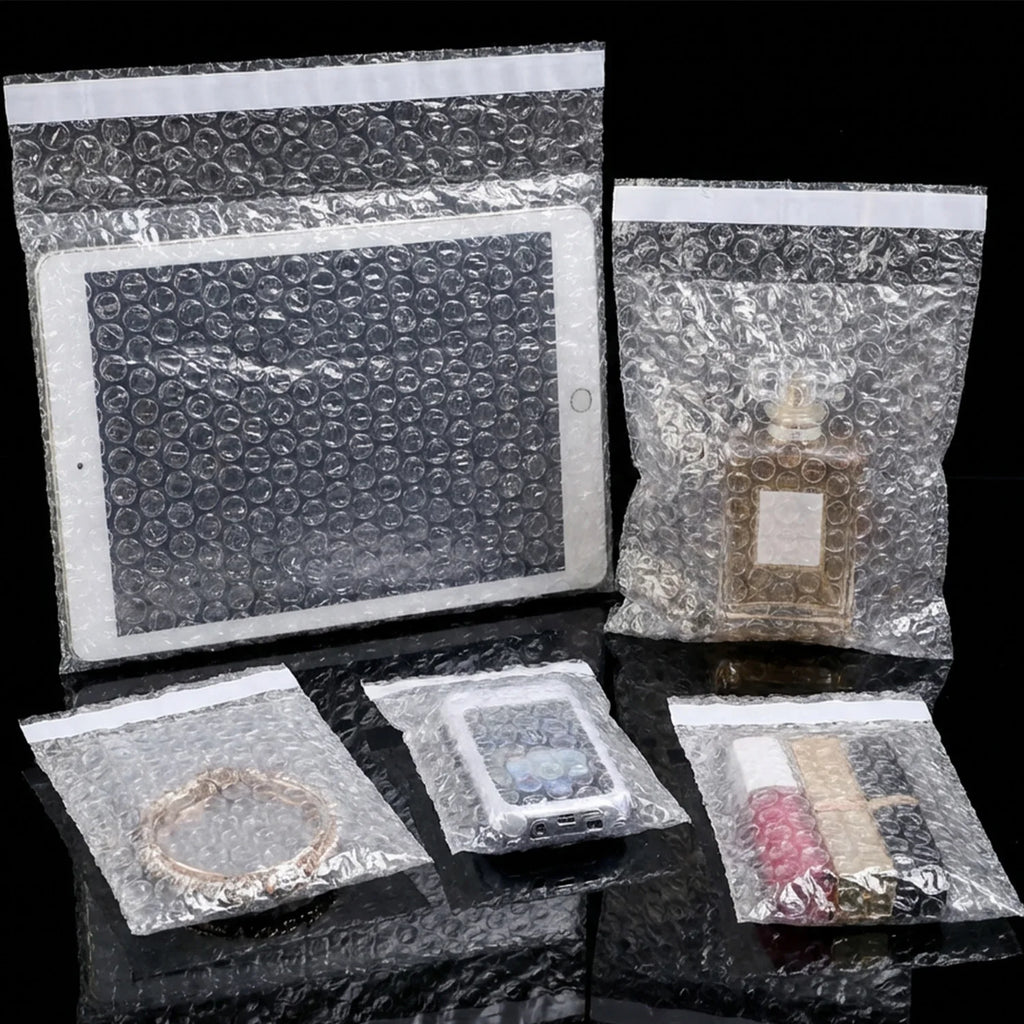 Transparent Bubble Mailers Self-sealing Plastic Shockproof Shipping Bag Self-adhesive Bubble Foam Packing Bags Cushioning Bag