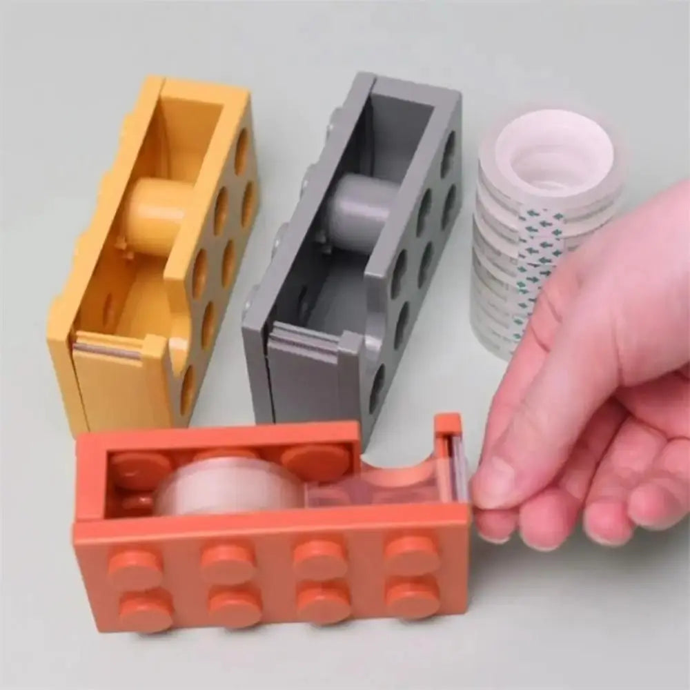 Building Block Adhesive Tape Holder Paper Tape Masking Tape Tape Dispenser Multi-color Plastic Roller Tape Holder