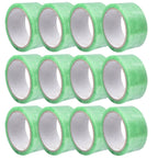 12 Rolls/Set Tape Packaging Tools Office Packing Supplies Waterproof Sealing PP Material Durable Can Be Written As Marking Tapes