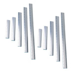 10pcs Straight Aluminum Ruler 15Mm 20Mm 30Mm 40Mm 50Mm Multi-Color Metal Ruler Set For Students Stationery Geometry Tools