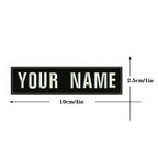 1PC 10cmX2.5cm Custom Name Patch Stripes Badge Iron On Or Hook Loop fire trophy radiation motorcycle blood drop love Pentagram