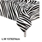 Jungle Safari Wild Animal Party Supplies Disposable Jungle Zoo Animal Print Paper Plates Napkins for Birthday Party Baby Shower