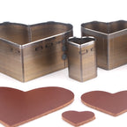 3pc DIY Cutting Punch Die Mold, Love/Star/Water Drop Handmade Leather Puncher, Making Creative Leather Craftwork Stencil Mould