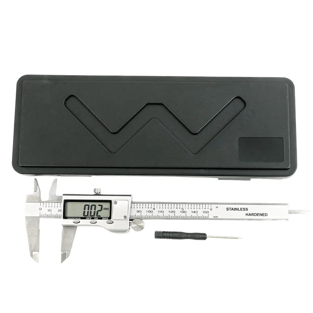 6-Inch/150mm Digital Vernier Caliper - Stainless Steel Electronic Micrometer with Depth Gauge, Precision Measuring Tool for Home