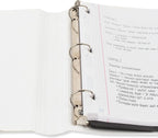 3-Ring Binder With Study App, 1 Inch D-Ring, Clear View Cover, 225 Sheet Capacity, White