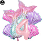 Mermaid Party Supplies Mermaid Scales Pattern Paper Plate Cup Napkin Popcorn Box Food Bowl Girl Birthday Party Baby Shower Decor