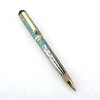 Luxury Metal Rollerball Pen 0.7mm Blue Ink Steel Gold Business Signature Pens for School Office Writing Supplies Stationery